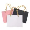 Emballage cadeau Sacs-cadeaux avec poignées Papier Party Favor Sac à main Bow Ruban Bijoux Emballage Anniversaire Mariage Graduation Célébration Présent Wrap 231025