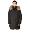 Parkas pour hommes veste d'hiver veste rembourrée pour hommes veste bouffante en duvet de canard blanc pour hommes manteau médi-long décontracté Jaqueta Masculina FCY231023