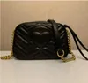 Borse a tracolla di design di vendita calda Borsa in pelle di lusso per donna Borsa a tracolla nera Borsa a catena Totes 009