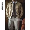 Kurtki FirmRanch Amekaji Classic G9 American Vintage Cargo Płaszcz Casual Fall Winter Blazer Men Baseball Mundlif YQ231025