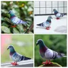 Garden Decorations 2 Pcs Small Figurine Ornaments Decor Supply Plastic Statues Outdoor Decors Lawn Pigeon Adornments