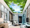 Fonds d'écran personnalisé 2023 plafond 3D Po Sky Cloud White Wallpaper pour murs stéréoscopiques