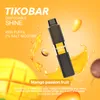 TIKOBAR SHINE 4500 bouffées de cigarettes électroniques capacité de bobine de maille 8 ml capacité de la batterie 950 mah résistance e-liquide 1.0Ω crazvapes