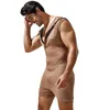 Uomo Body Shaper Fitness Faja Camicia a compressione per uomo Fajas Para Reducir El Addome Y Cintura Con cappuccio Wrestling Canottiera Uomo