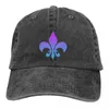 Ball Caps Fleur De Lis Multicolor Hat Peaked Women's Cap Pink To Light Blue Bucket Personalized Visor Protection Hats