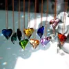 Kroonluchter Kristal Top Kwaliteit 10 stks/partij 38 32mm Veelkleurige Hartvorm Prisma Mooie Glazen Diy Suncatchers Sieraden Maken