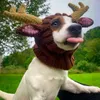 개 의류 할로윈 재미있는 애완 동물 모자 모자 니트 드레스 업 의상 크리스마스 코스프레 따뜻한 헤드웨어 개 모자 강아지 액세서리