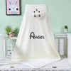 Towels Robes Custom Baby Hooded Bath Towel and Washcloth Sets Baby Essentials for born Boy Girl Baby Shower Towel Gifts for Infant 231024