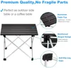 Camp Furniture Ultralight Portable Folding Camping Table Foldable Outdoor Dinner Desk High Strength Aluminum Alloy For Garden Party Picnic BBQ 231024