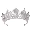 Couronne de princesse pour mariage, sirène, roi, reine, baroque, cristal doré, bandeau, anniversaire, bijoux de cheveux pour femmes, diadème pour filles W342s