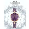 Wristwatches REWARD Luxury Purple Women Watches Rhinestone Quartz Watch Waterproof Ladies Mesh Stainless Steel Wristwatch Montre Femme 231025