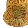 Berets Outdoor Travel Headdress Chips Impresso Chapéu Moda Proteção Solar Lazer Bucket Fishman (Chips)