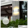 Waterdichte buitenwandlamp 12W Led Ce op en neer verlichting Moderne minimalistische binnenveranda Tuinlicht Drop Delivery