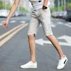 Herr shorts storlek 28-38 män sommar mode casual bermuda bomull stretch smala korta byxor svart khaki grå mörkblå