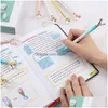 Ballpoint Pens Wholesale Diamond Butterfly Heart Ballpoint Pen Type 1.0 Fashion Pens Office Stationery Creative Advertising Drop Deliv Dhu06