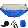Camp Furniture Outdoor Quick -Up Portable Camping Hammock med Mosquito Double Parachute Swing Sleeping Bed Net Tent