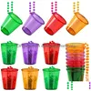 Party Decoration S Glass på pärlstavhalsband Drink Cup Mardi Gras St. Patricks Day Birthday Wedding Bachelorette Halloween Christmas DHGLJ