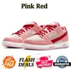 Designerskor Herrkvinnor Sneakers Mystic Red Panda University Blue Triple Pink Grey Fog Sanddrift Scarpe Gai Men Trainers Plate-Forme Casual Luxury Shoe 36-47