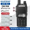 Рация Baofeng UV 82 Walkie Talkie Real 5W 8W Ham Radio Comunicador Dual PTT Long Range 2 Way Портативная FM-любительская радиостанция 231024