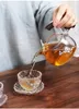 Teaware Sets Semi-automatic Glass Tea Set Transparent Heat-resistant Teapot 3 Styles Available Kunkgfu Teacup