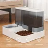 Dog Bowls Feeders Pet Automatic Feeder Waterer Food Container Bowl Anti-Leak Water Fountain 231023