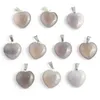 Pendentif Colliers Femmes Naturel Gris Agate Coeur Forme Pierre Charme Pour Faire DIY Bijoux Collier Boucles D'oreilles Accessoire