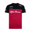 2023 Estate F1 magliette alfa Romeo Team Formula One Stampa manica corta Uomo Donna Outdoor Sport estremi Off-road Jdje302R