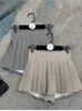 スカート2023秋のカレッジガーリースタイルの女性のためのプリーツスカート