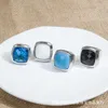 DY Ring Designer Классические ювелирные изделия Очаровательное ювелирное кольцо Dy популярное квадратное большое кольцо диаметром 20 мм с кольцом-бестселлером Рождественские подарки Высококачественные ювелирные аксессуары