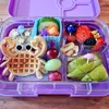 Çatallar 8 adet çizgi film yunusu meyve çatal yaratıcı seçim öğle yemeği kutusu ekleme kürdanlar dekorasyon çocuk ek aracı