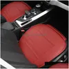 Luxury Car Seat Cushion för A3 A4 A6 Q2 Q3 Q5 Interiördekoration Nappa Leather Accessories Waterproof Style Seat Ers Drop Deliver