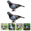 Décorations de jardin 2 pcs Paix Décor de Noël Petite figurine Oiseau Pelouse Pigeon Ornement Décoration Artisanat Mousse Prop Simulation