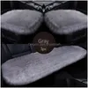 Siège de voiture en fourrure rose, 3 pièces, coussin en Faux sièges en Fiber, tapis chaud d'hiver en peluche longue pour Kia, livraison directe