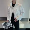 Herrenjacken 2023 Mode Bomberjacke Mann Gefälschte Zweiteilige Revers Lose Lässige Mantel Soziale Streetwear Kurze Windjacke Männer Kleidung YQ231025