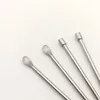 Stainless Steel Wax Dab Tools Spoon 60mm Mini Metal Ear Pick Cleaner Smoking Accessories Cigarette Pipe Bong Tobacco Dry Herb Dabber Nail Concentrate Daber Banger