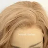 Perruques synthétiques Voguebeauty miel blond dentelle avant partie latérale bouclée fibre résistante à la chaleur délié naturel Cosplay pour les femmes 231025