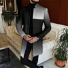 Men s Trench Coats Fashion Korean Stand Collar Windbreaker Luxury Trend Long sleeved Long Cape Single breasted Loose Casual M 4XL 231025