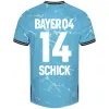 Bundesliga 04 Leverkusen Soccer Jerseys Wirtz Boniface Hincapie Hofmann Tapsoba Schick Palacios Frimpong Grimaldo 24/25 Home Away 3 -й мужские футбольные рубашки