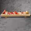 Ensembles de vaisselle, assiette à Sushi, plateau, planche Sashimi, Desserts en bois, coupe de collation, vaisselle de Style japonais