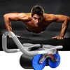 座るベンチABローラーホイール腹部筋肉トレーニング機器自動リバウンド機能男性向け腹部筋肉コアワークアウト231025