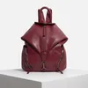 Rucksack Retro Gewachste Leder Rucksäcke Für Frauen Große Kapazität Reisetasche Schule Taschen Business Bolsa Mochila Feminina