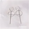 Dangle Kroonluchter Holle Geometrische Hangers Druppel Oorbellen Voor Vrouwen Grote Persoonlijkheid Eenvoudige Dangle Earring Levering Dhgarden Otjsy