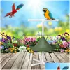 Other Bird Supplies Mtifunctional Stand Pole Large Food Basin Bathtub For Parrot Pet Drop Delivery Home Garden Dhfaz