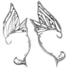 Rückseiten Ohrringe Schmetterling Elf Charms Flügel Clip Perforation Legierung Manschette Miss Cuffs