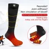 Chaussettes chauffantes SNOW DEER Chaussette d'hiver Batterie rechargeable Thermique Hommes Femmes Ski Sports Warmer Foot