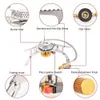 Kachels X-eped Camping Gasfornuis Draagbaar Opvouwbaar Buiten Backpacken Kachel Toeristenuitrusting Voor Koken Wandelen Picknick 3500W 231025