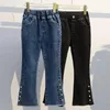 Calças crianças roupas para adolescentes calças meninas jeans primavera outono bebê crianças 5 6 8 9 10 11 12 13 14 anos