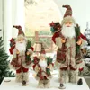 Decorazioni natalizie Natale Grandi bambole di Babbo Natale Ornamenti Statuetta di Babbo Natale in piedi Decorazione natalizia per la casa Regalo per bambini navidad home decor 231025