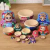 Poppen 5-10 stuks Mooie Matryoshka Houten Poppen Nestelen Babushka Russische Handverf voor Kinderen Kerst Speelgoed Geschenken Handgeschilderde Poppen 231024