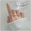 Кольца Кокона Коконовые кольца с цветком ромашки для женщин Милое милое кольцо на палец Предложение Свадебные ювелирные изделия Подарок Прямая доставка Dhgarden Otlqd